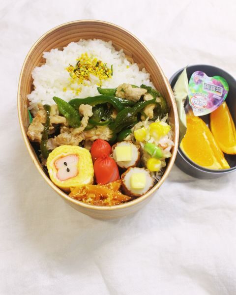 豚肉とピーマンの炒め物弁当
