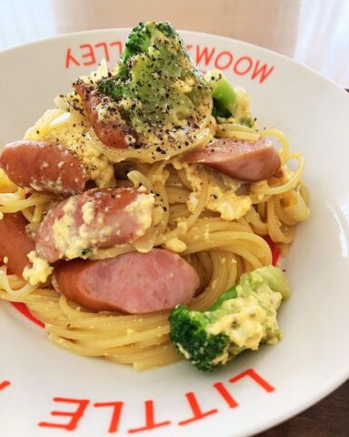 ブロッコリーカルボナーラ